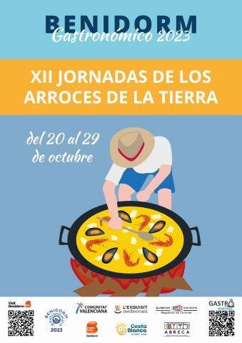 Cartel XII Jornadas de los Arroces de la Tierra de Benidorm